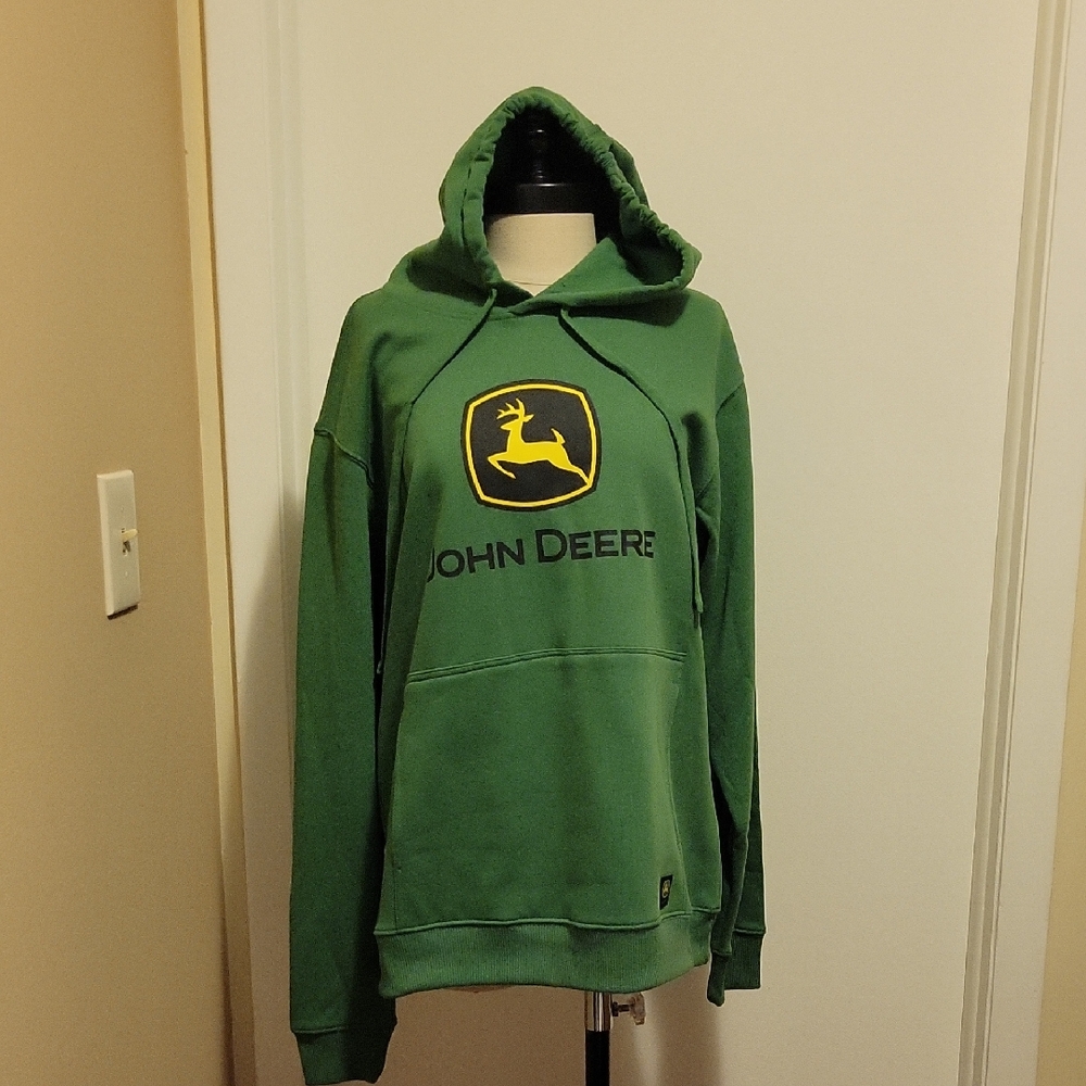 NWT: John Deere Mens Core Graphic Logo Hoodie